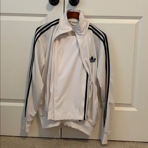 White adidas track set